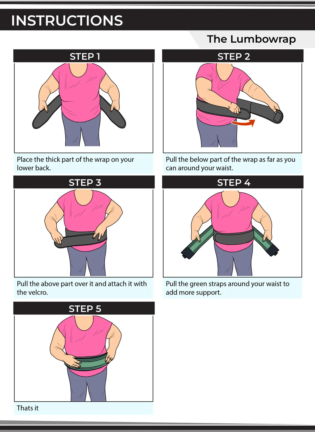 Therawrap® - The Complete Hip & Lower Back Wrap For Easier Walking & Standing (Spinal Stenosis, Sciatica, Lower Back Pain) - Theralimb