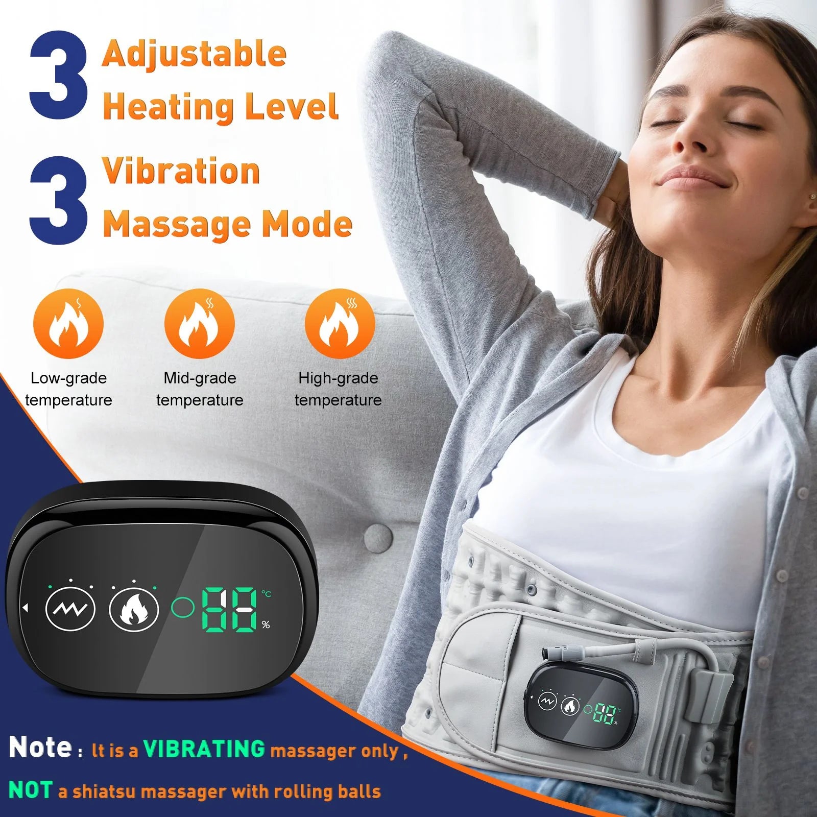 Theralimb Pro - Heating Red Light Lumbar Belt - Theralimb